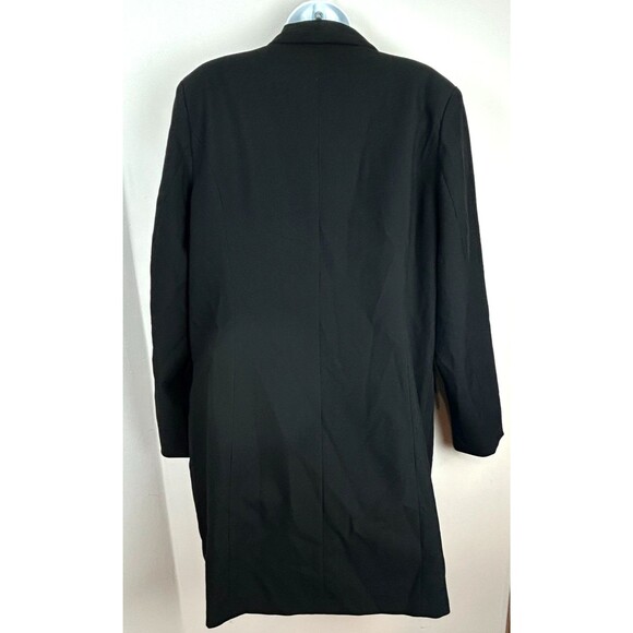 Vera Moda Curve Double Breasted Black Coat Dress Rhinestone Buttons 16 NWT - Picture 5 of 16